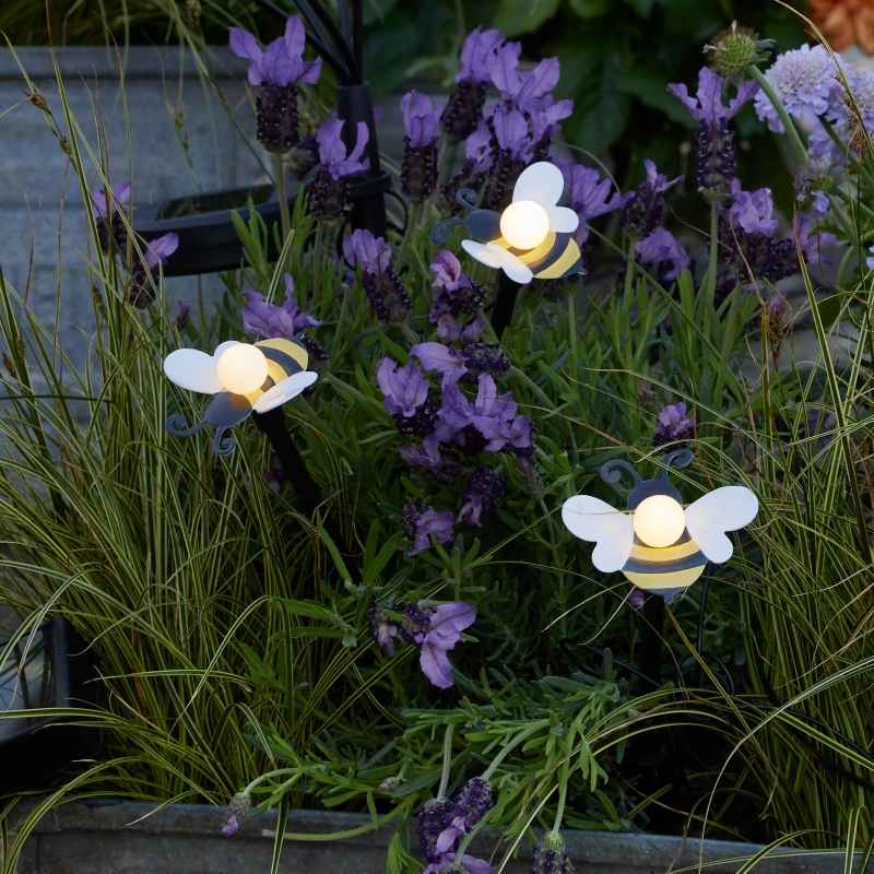 Solar Stake Light Bouquet - Bee